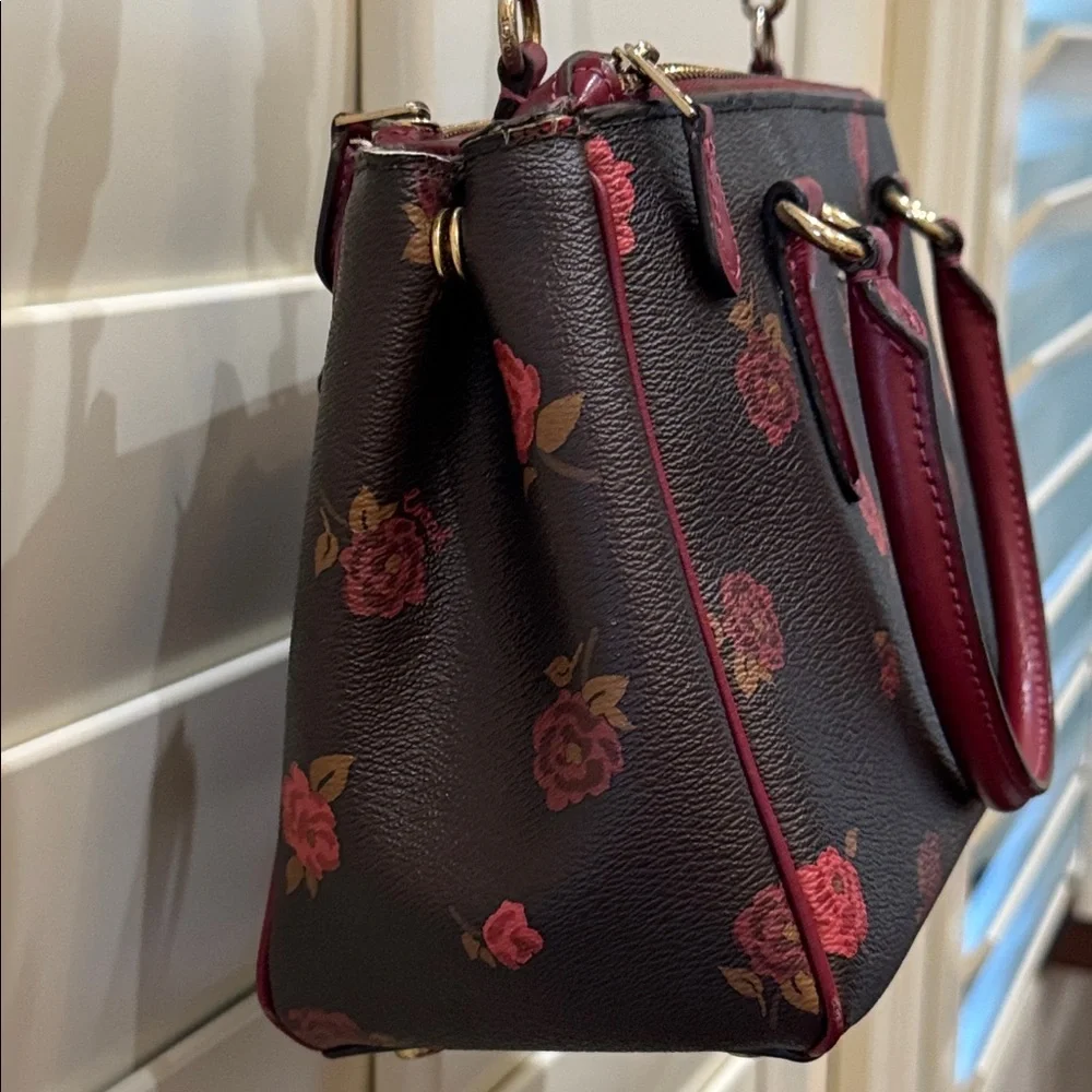 Coach Rose Pattern Crossbody